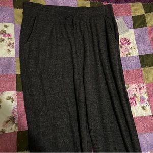NWT‎ Collective Concepts dark gray ribbed lounge jogger pants Size 1X